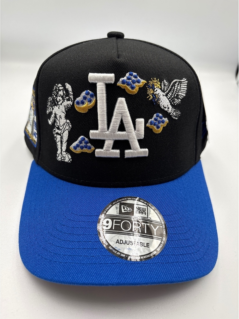 New Era 9FORTY Adjustable LA Dodgers Black and Blue Baseball Cap